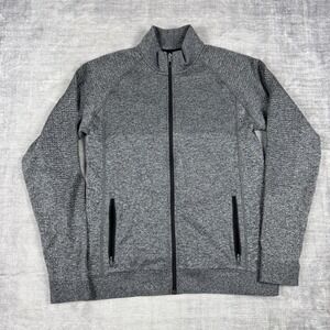 Lululemon Sweatshirt Men's Large Gray Engineered Warmth Jacket Zip Pocket Gym